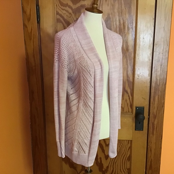 Leo & Nicole Sweaters - Leo & Nicole pink soft n comfy eyelet cardigan